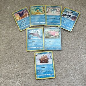 Pack of water Pokémon cards for trading and selling